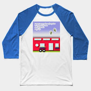 Tiny House Red Baseball T-Shirt